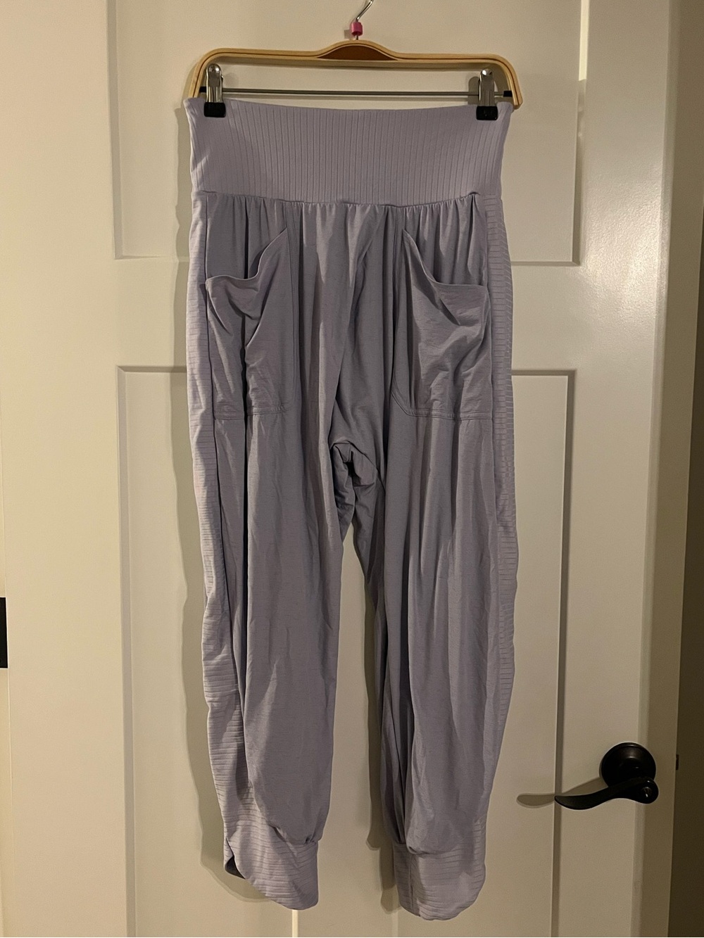 Free People Light Lavender Women's Harem Pants with Pockets